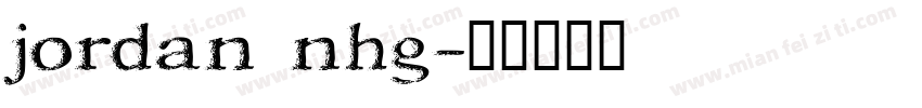 jordan nhg字体转换